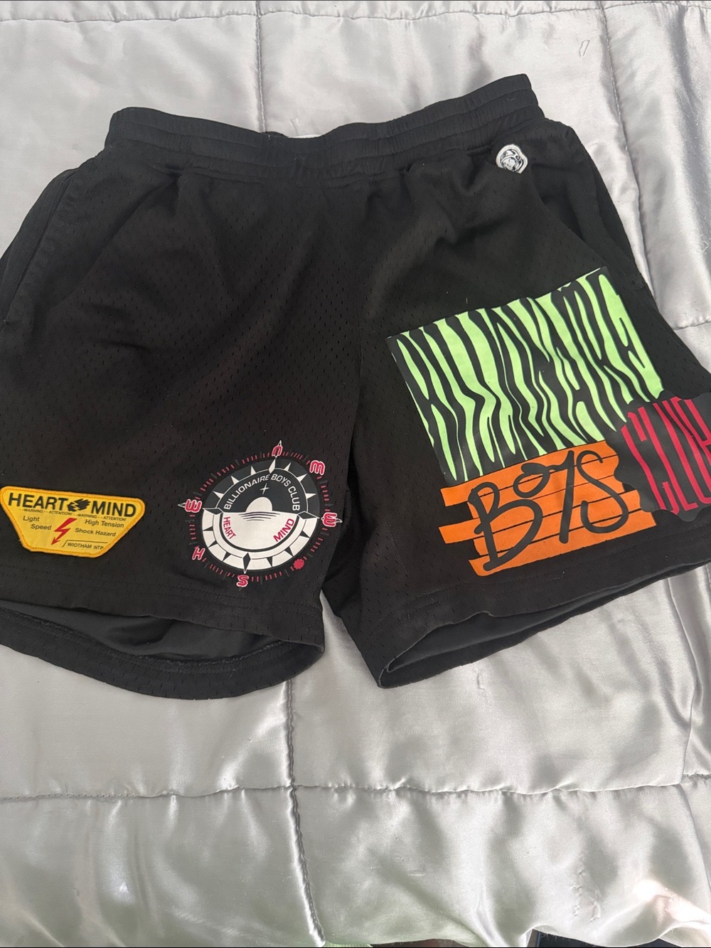 Billionaire Boys Club Black Elastic Waist Shorts